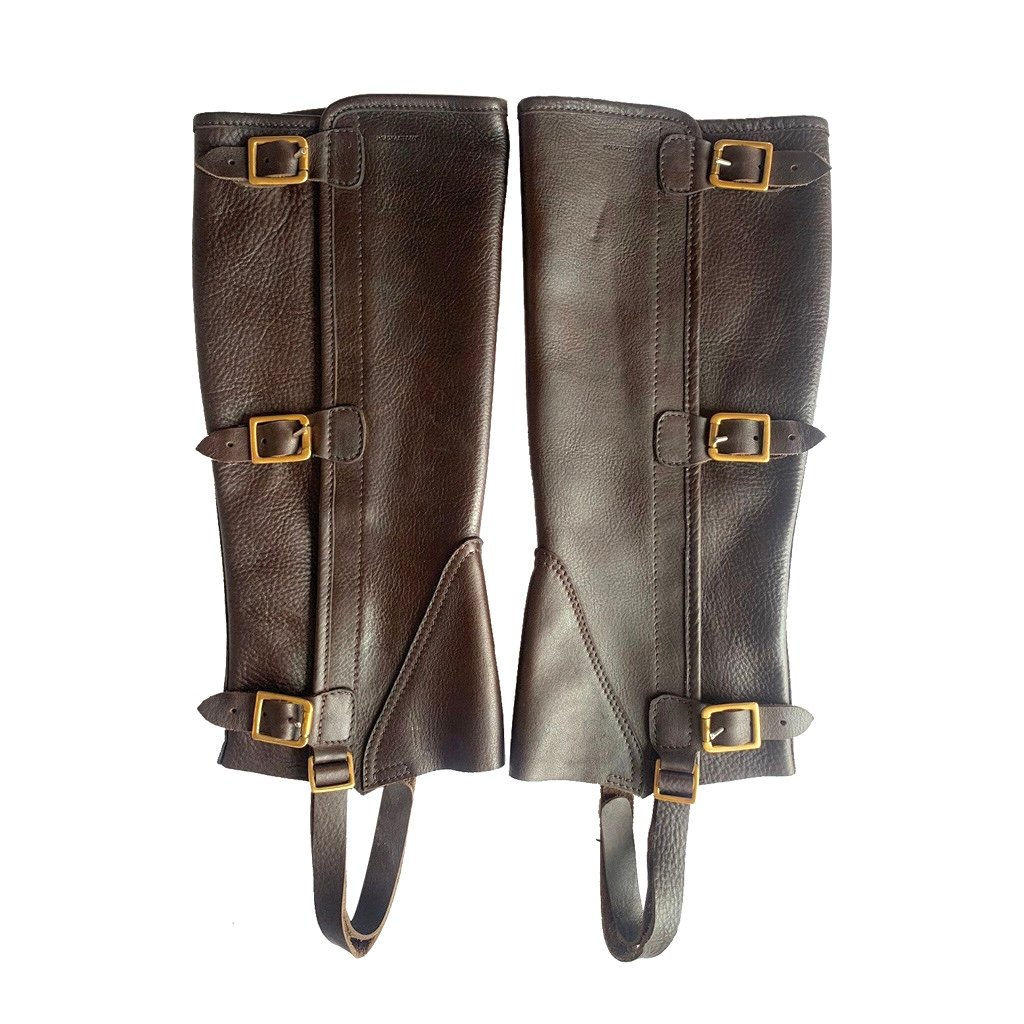 Premium Leather Chaps-Dark Brown - Polofactory